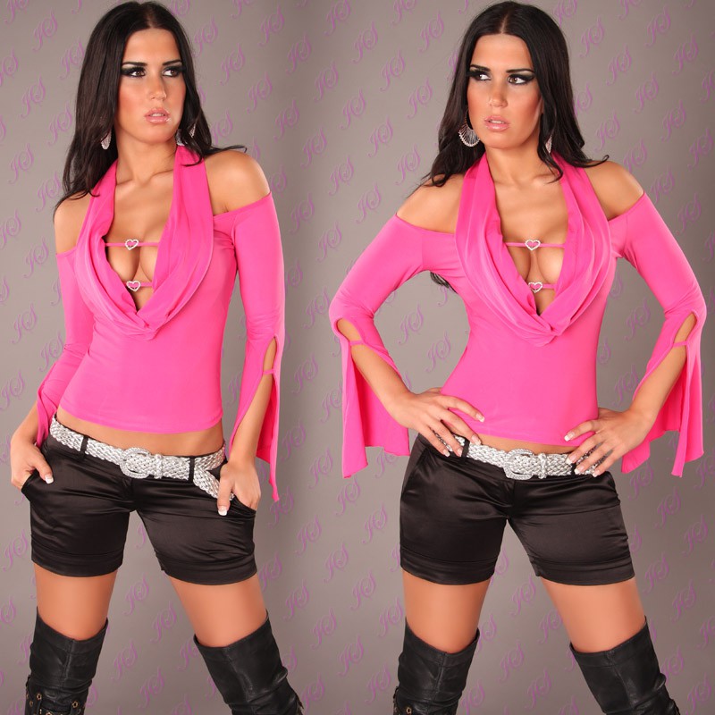 Top maglia fucsia 00003334