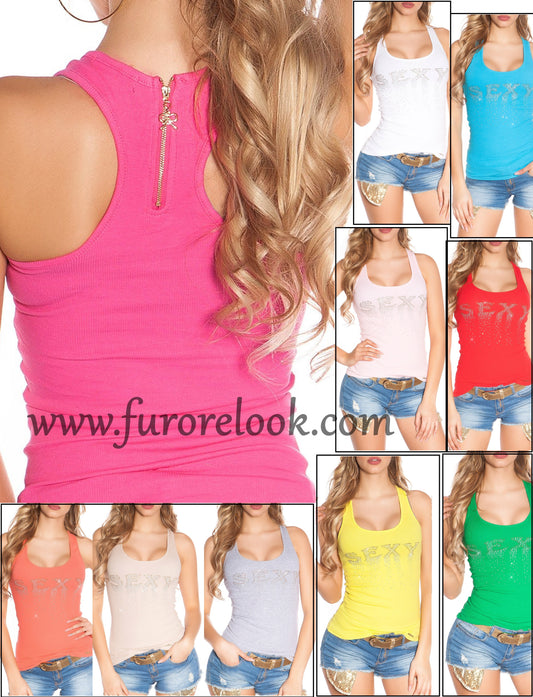 T-shirt con zip 0000A008-N