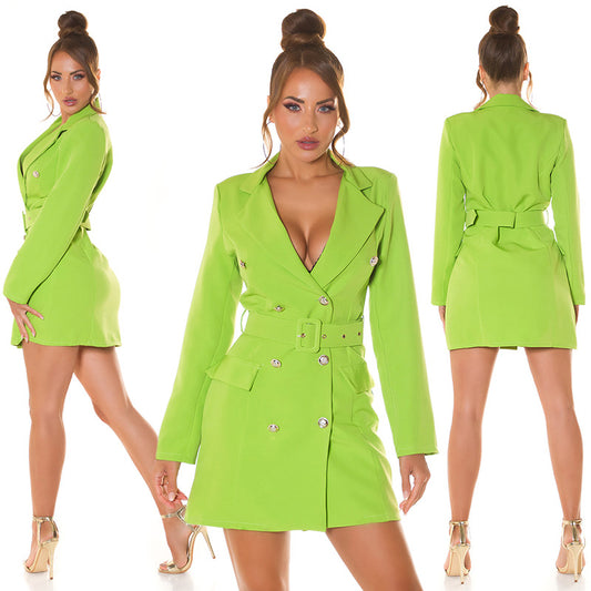 Abito blazer con cintura verde 0000BL0079