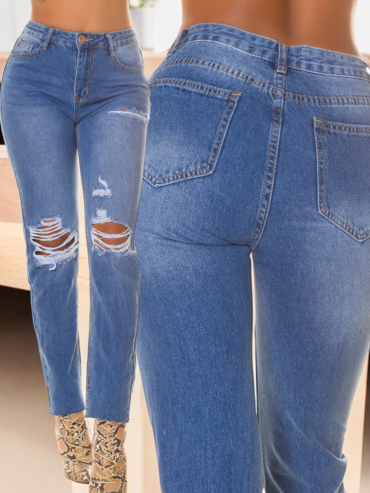 Jeans strappati 0000J5117