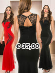 Abito con pizzo 0000K18892