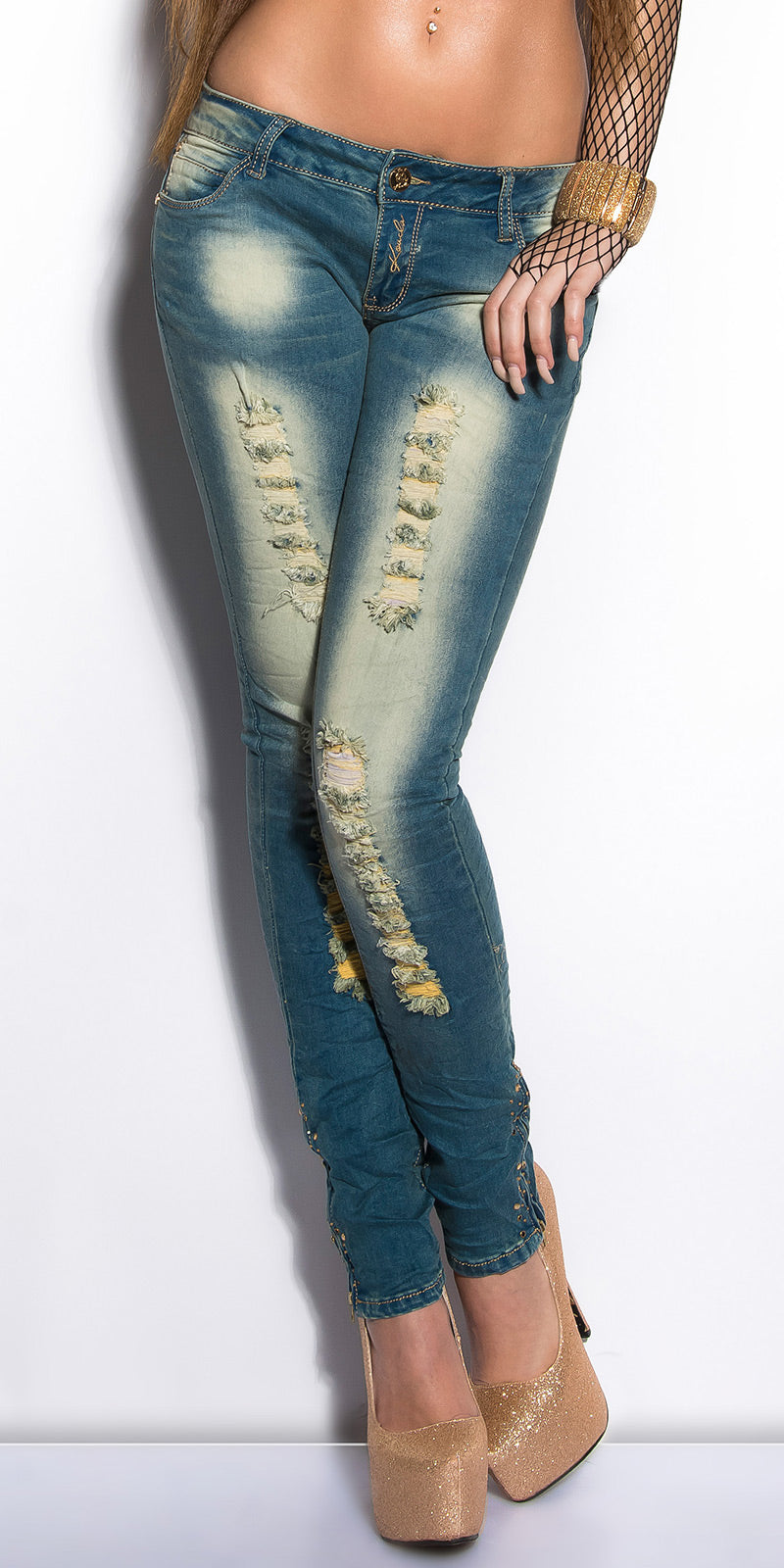 Jeans effetto usato 0000K600-115