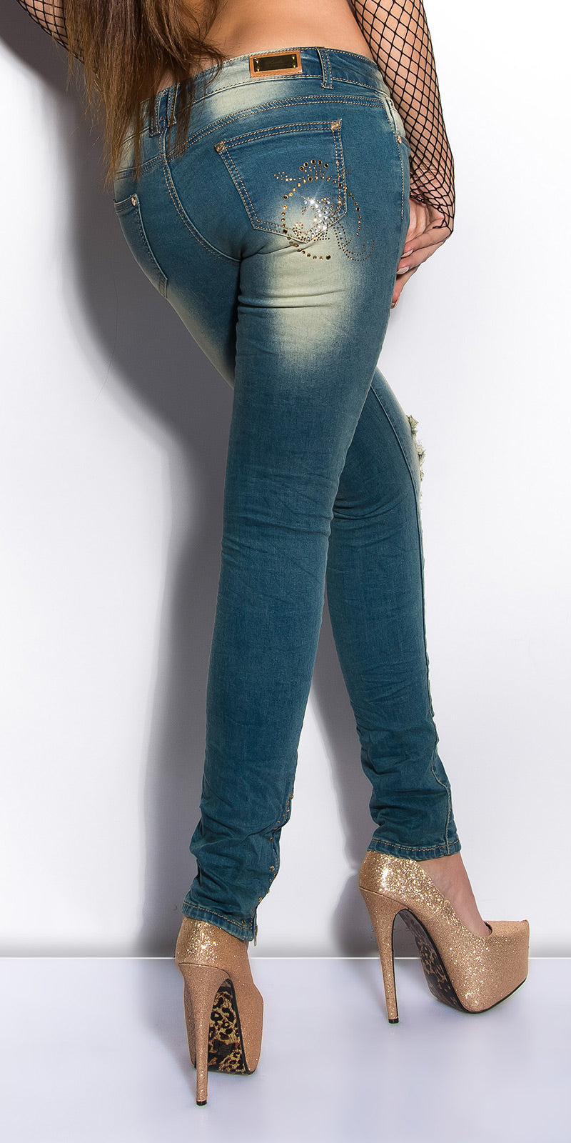 Jeans effetto usato 0000K600-115