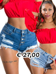 Shorts in jeans effetto usati 0000KH082