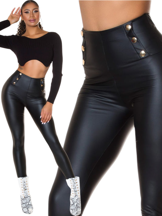 Leggins termici in ecopelle 0000LE905