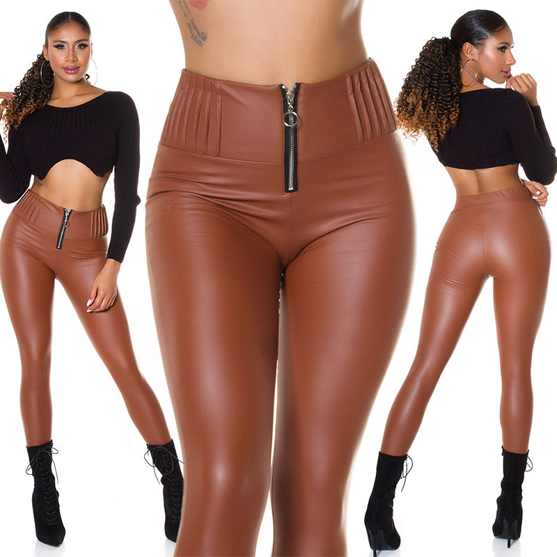 Leggins termici in ecopelle 0000LE954