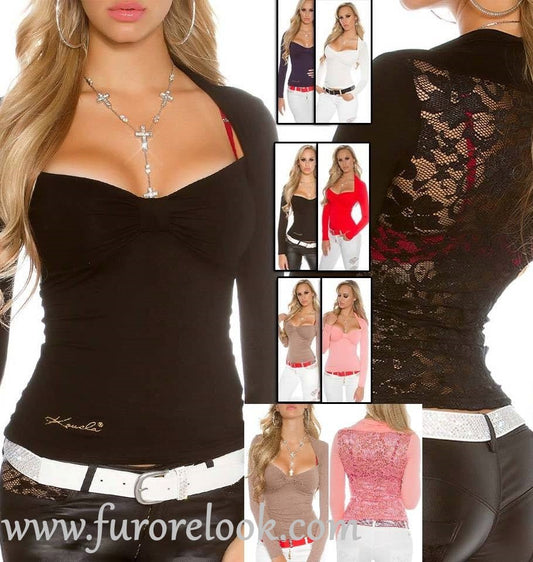 Maglia con pizzo 0000SM1001