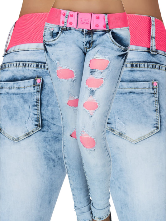 Jeans + cintura 10064 - Taglia XS