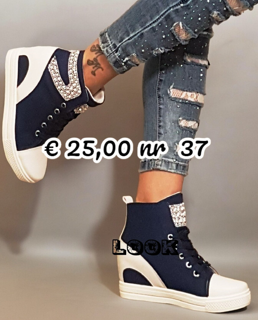 PROMO Sneakers blu 6085-Y - numero 37