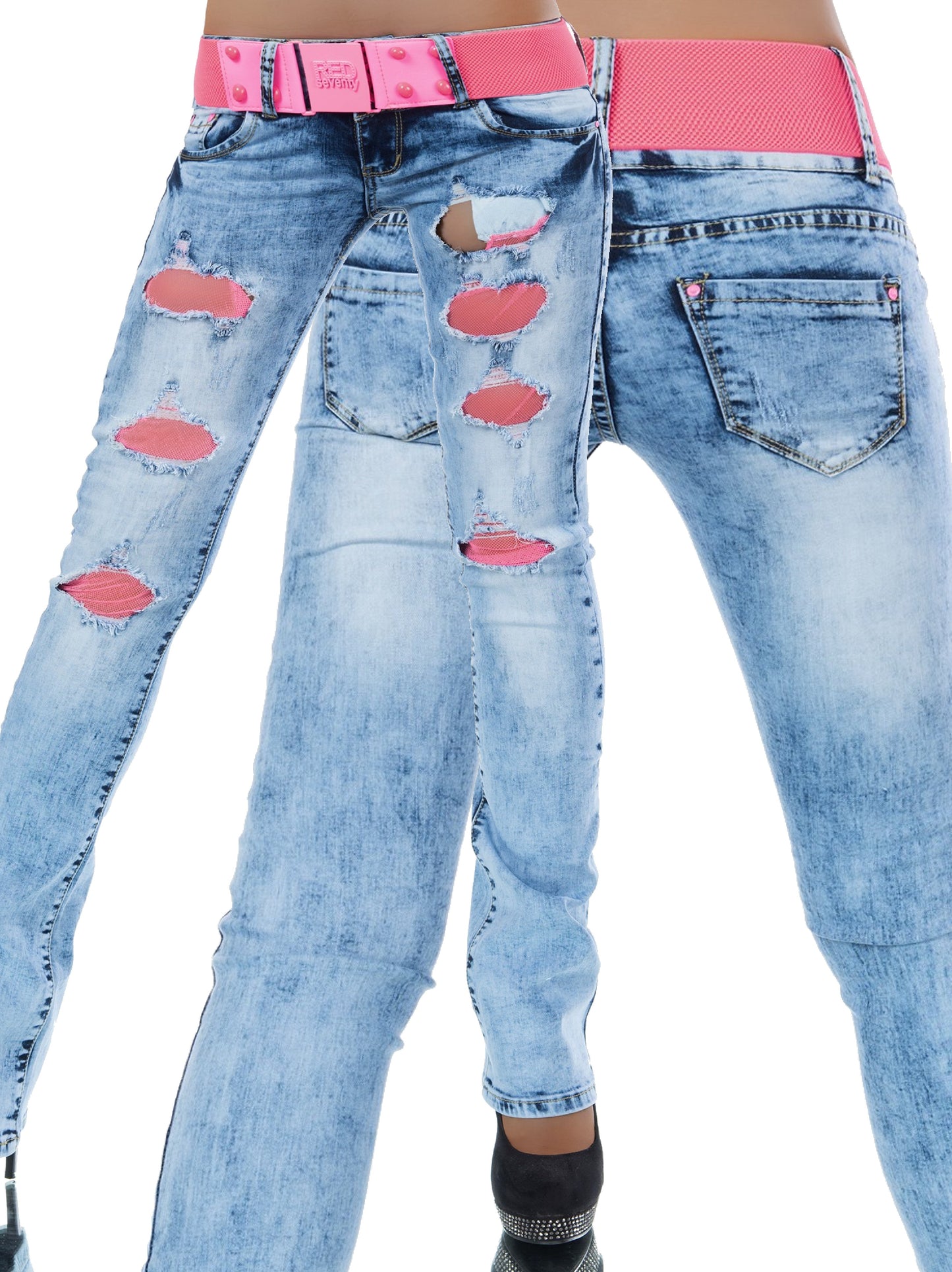 PROMO Jeans + cintura 7850 - taglia S