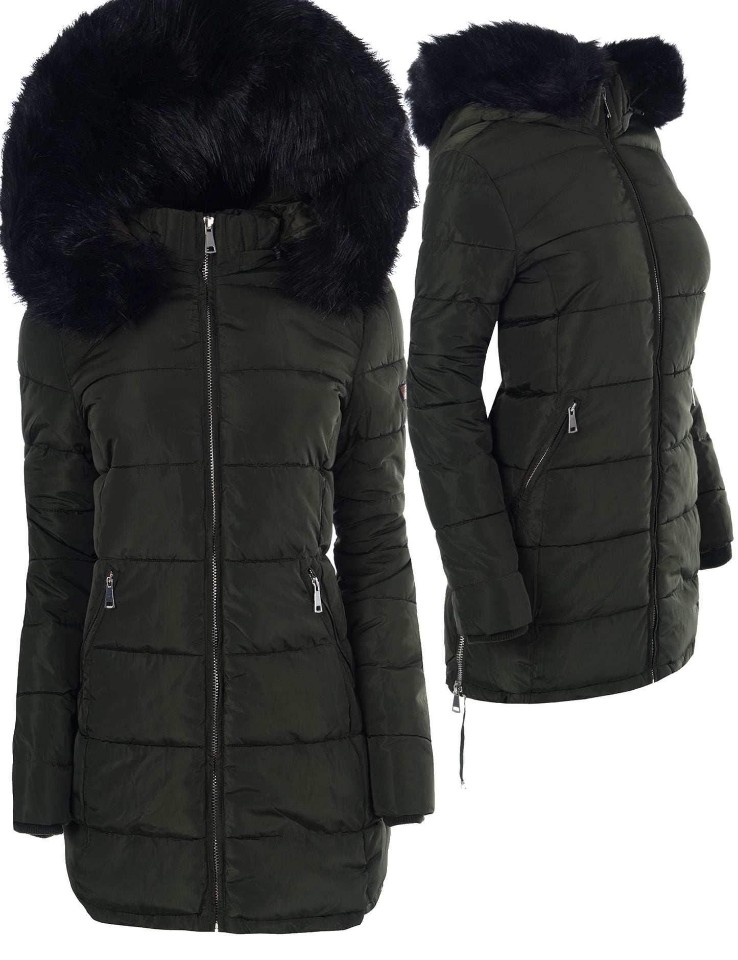 Piumino giaccone invernale nero 9040 - taglia S