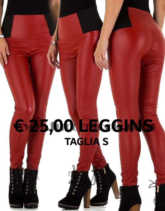 PROMO Leggins rossi KL-DP1098 - taglia S