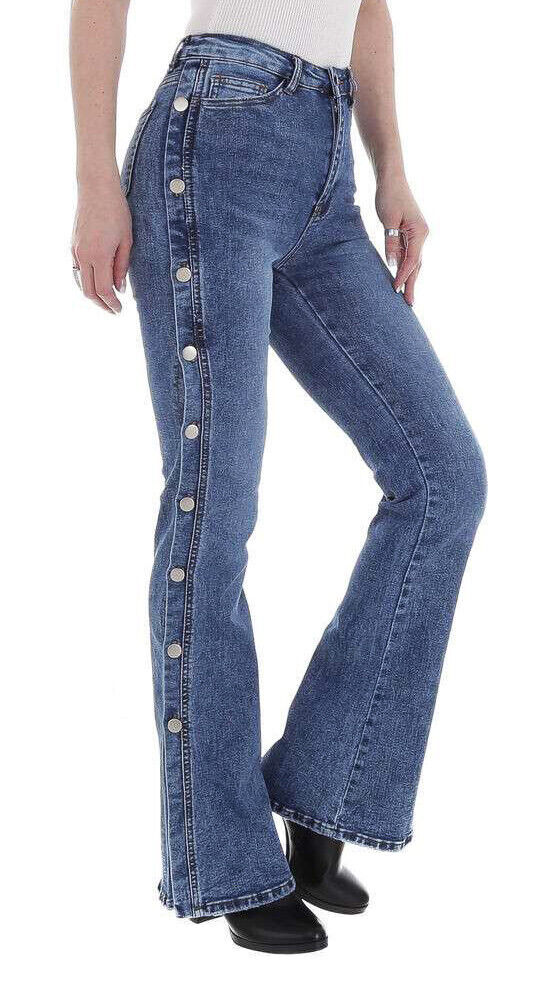 Jeans a vita alta J-T218-1