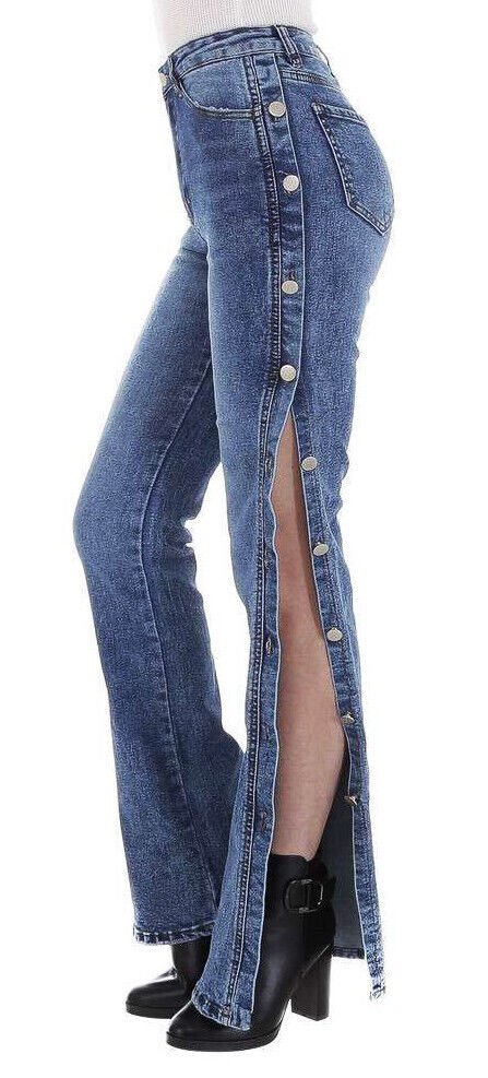 Jeans a vita alta J-T218-1