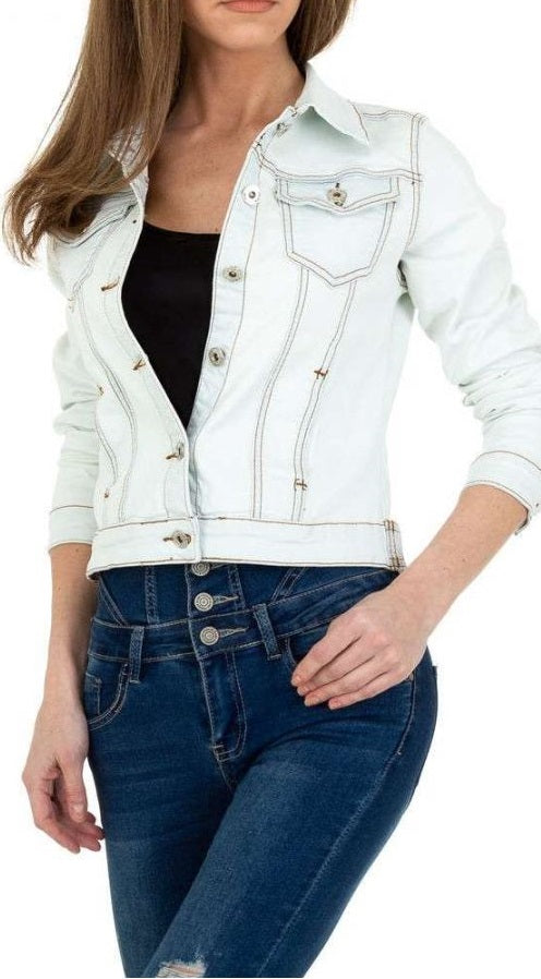 Giacca di jeans bianco KL-YT7001 - taglia M