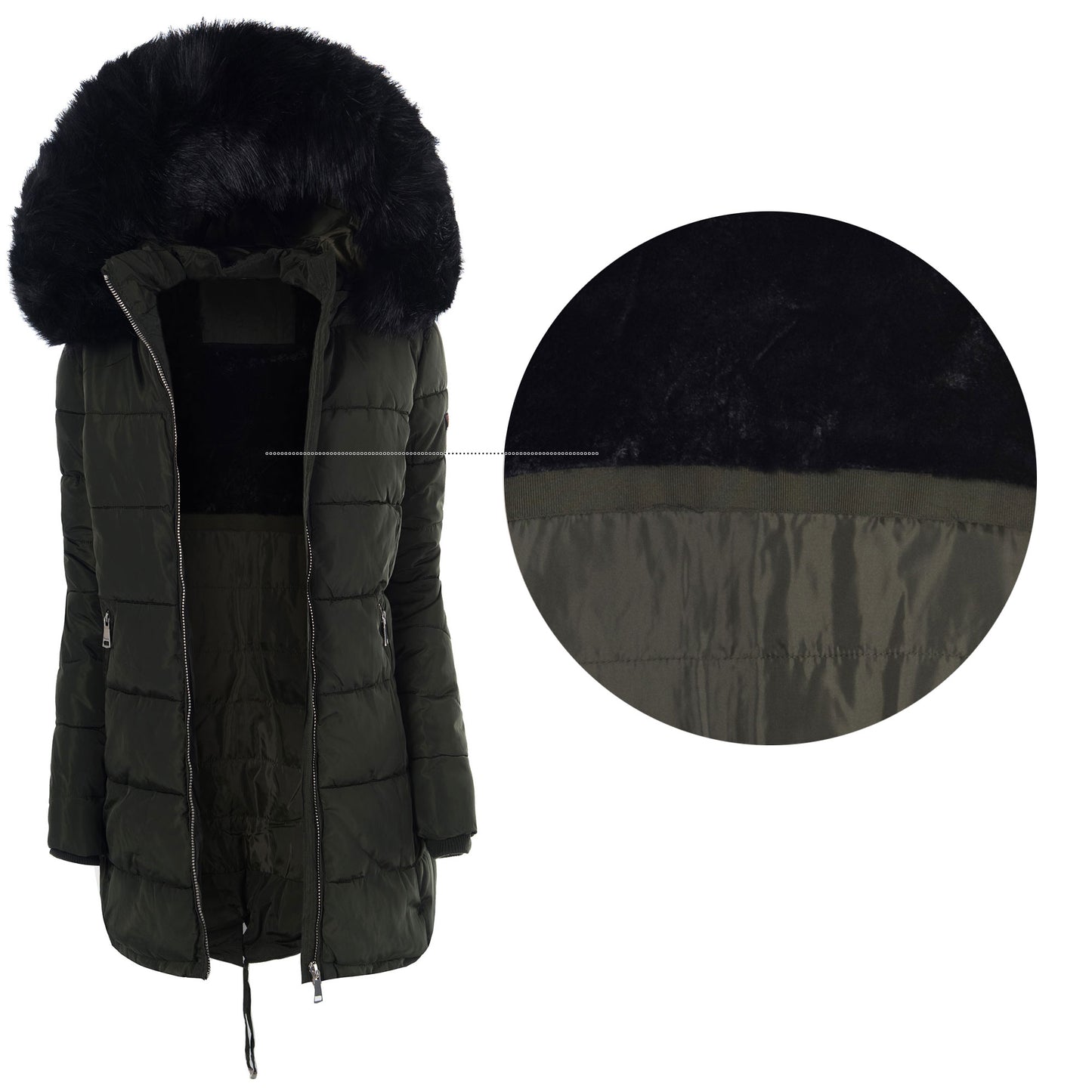 Piumino giaccone invernale nero 9040 - taglia S