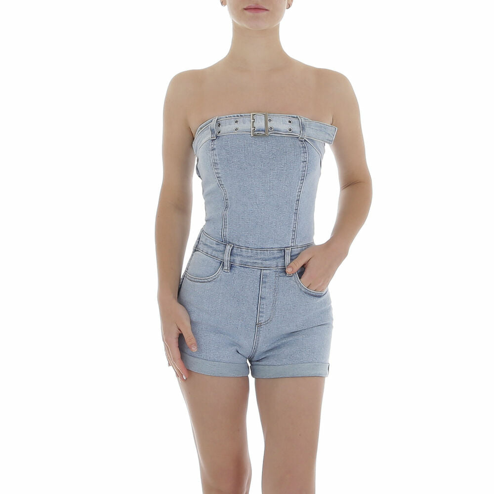 Tuta in jeans con spalle scoperte KL-LY126