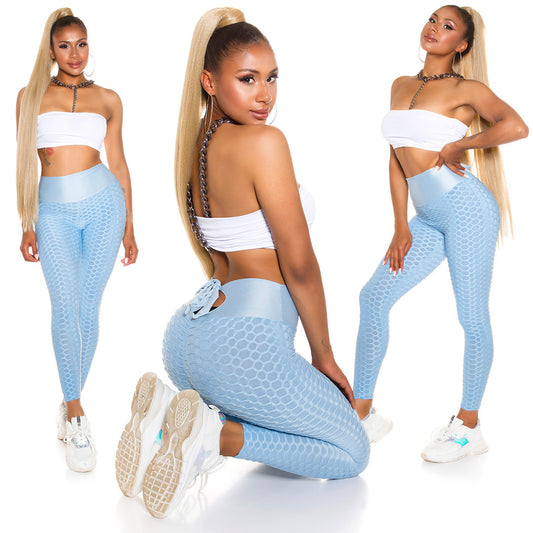 Leggins blu push-up 0000LE012051