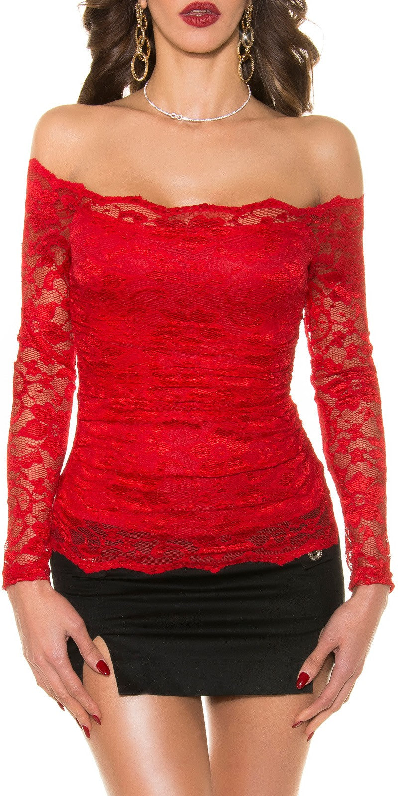 Maglia in pizzo 0000T18855