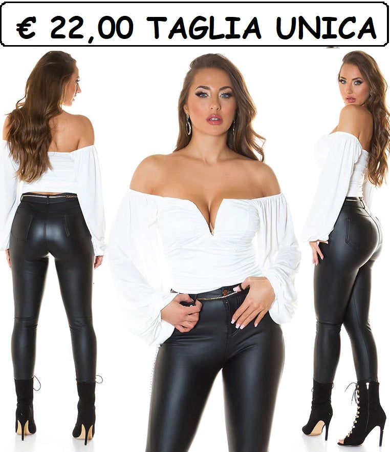 PROMO Top bianco 0000T2744 - taglia unica